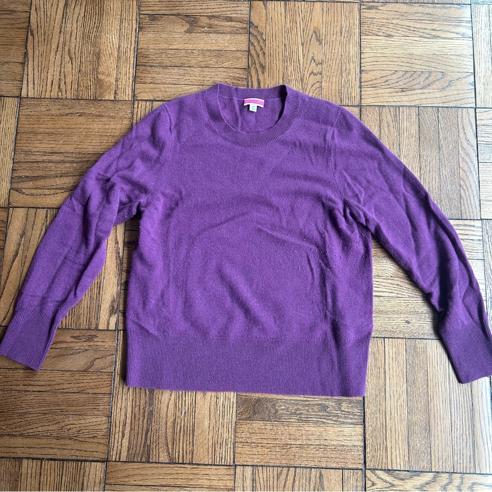 J.Crew Cashmere Purple Sweater medium